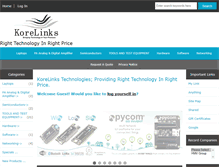 Tablet Screenshot of korelinks.com